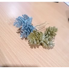 Шишка  декоративная большая (скрутка из 3 шт.)