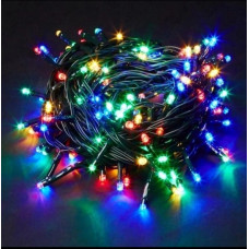 Гирлянда светодиодная 11м, черный шнур