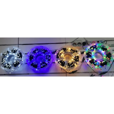 Гирлянда светодиодная 42м круглая лампа, 190 лампочек, 220V, блок питания