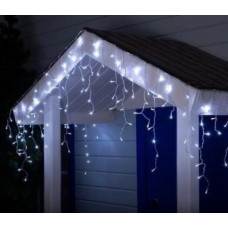 Гирлянда светодиодная 3х0,6м белая, 70 лампочек,  220V, блок питания