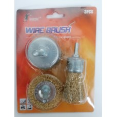 Набор щеток для дрели  3пр. 