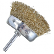 Щётка-крацовка металлическая (чашечная) со шпилькой  75 мм.