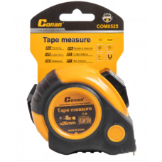 Рулетка с магнитом, белое полотно  25мм