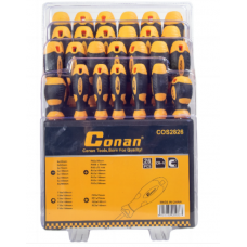 Набор отверток 26 предметов магнитные, хромованадиевая сталь, пластиковый держатель