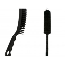 Щетка 6-рядная металлическая с пластмассовой ручкой