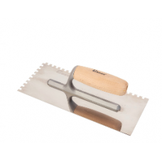 Гладилка штукатурная 120*280mm, ЗУБЧАТАЯ, деревянная ручка