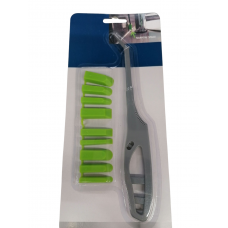 Набор: шпатель для труднодоступных мест и 9 насадок для формирования шва